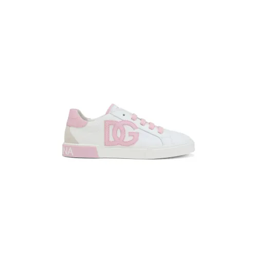 Dolce & Gabbana , Kids White Sneakers with Flat Laces ,White female, Sizes: