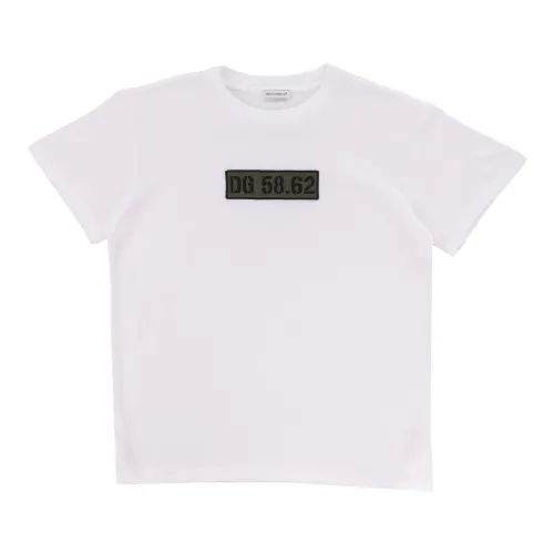 Dolce & Gabbana , Kids White T-Shirt Regular Fit ,White male, Sizes: