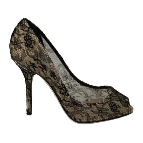 Dolce & Gabbana , Lace Heels Pumps ,Multicolor female, Sizes: