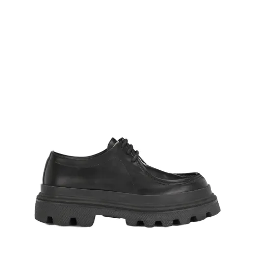 Dolce & Gabbana , Lace Up Leather Shoes ,Black male, Sizes: