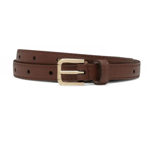 Dolce & Gabbana , Leather Belt with Buckle Fastening ,Brown female, Sizes: