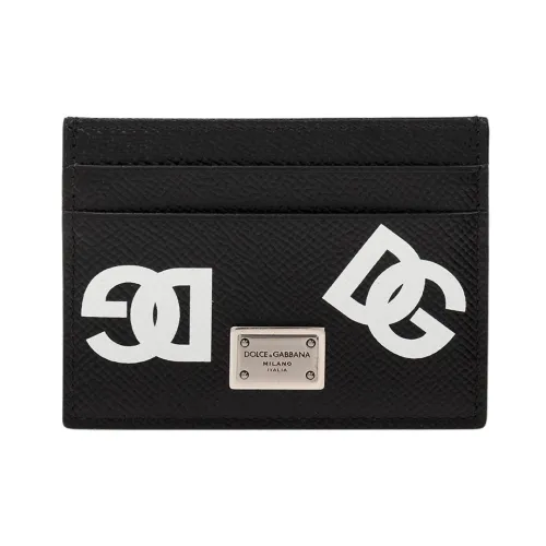 Dolce & Gabbana , Leather card holder ,Black male, Sizes: ONE SIZE