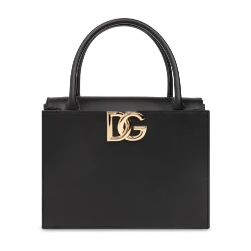 Dolce & Gabbana , Leather handbag ,Black female, Sizes: ONE SIZE