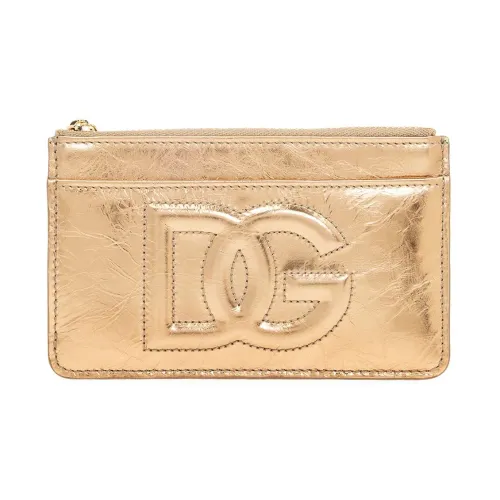Dolce & Gabbana , Leather Logo Wallet ,Yellow female, Sizes: ONE SIZE