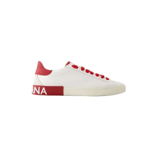 Dolce & Gabbana , Leather sneakers ,White female, Sizes:
