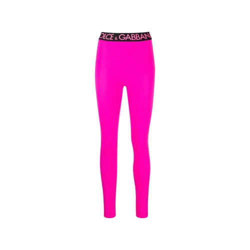 Dolce & Gabbana , Legging Pants for Women ,Pink female, Sizes: