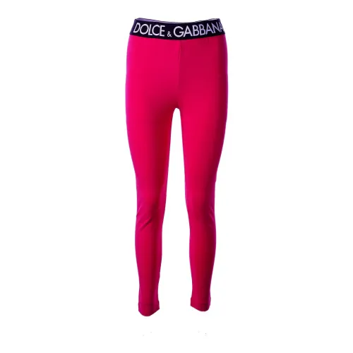 Dolce & Gabbana , Leggings ,Pink female, Sizes: