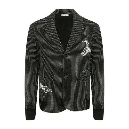 Dolce & Gabbana , Light Jackets for Boys ,Gray male, Sizes: