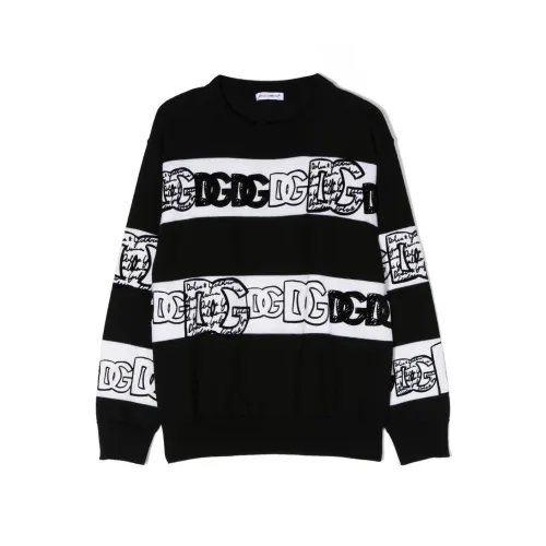 Dolce & Gabbana , Logo Print Training Shirt ,Black male, Sizes: