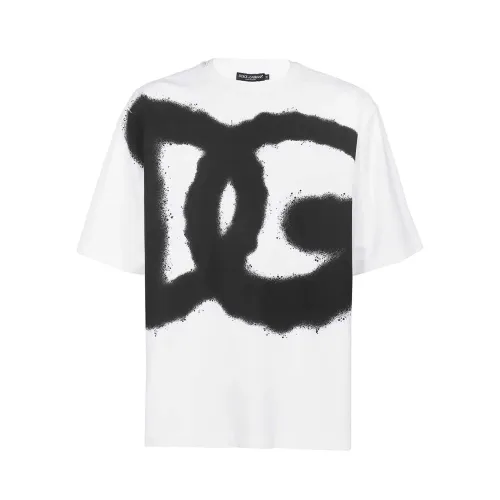Dolce & Gabbana , Luxurious Cotton Logo T-Shirt ,White male, Sizes: