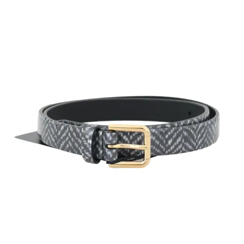 Dolce & Gabbana , Luxury Leather Waist Belt ,Gray female, Sizes: