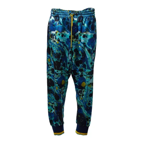Dolce & Gabbana , Marbled Trouser for Men ,Multicolor male, Sizes: