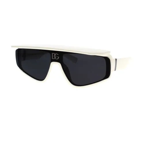 Dolce & Gabbana , Mask-shaped Sunglasses Dg6177 331287 ,White female, Sizes: ONE