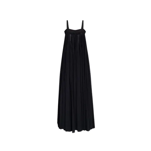 Dolce & Gabbana , Maxi pleated dress ,Black female, Sizes: