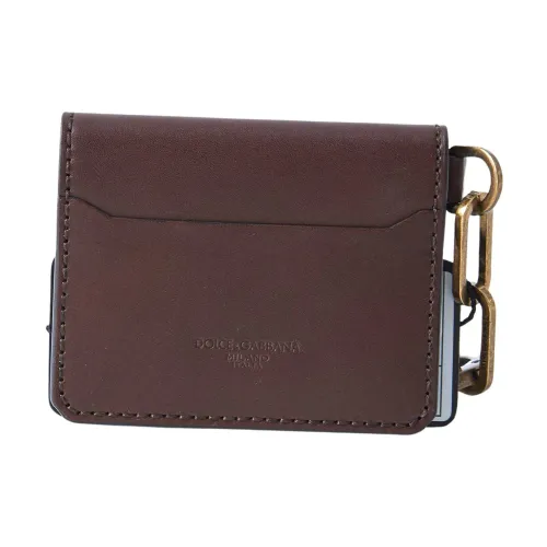 Dolce & Gabbana , Men Credit Card Holder ,Brown male, Sizes: ONE SIZE