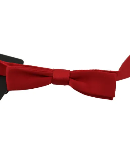 Dolce & Gabbana Mens Adjustable Silk Papillon Bow Tie - Red - One