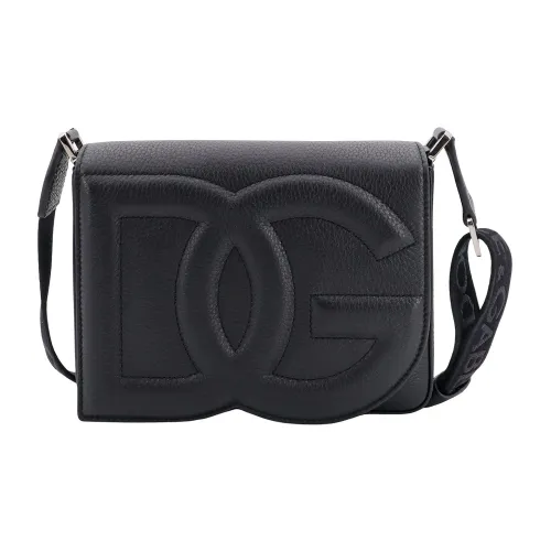 Dolce & Gabbana , Mens Bags Shoulder Bag Black Ss24 ,Black male, Sizes: ONE SIZE