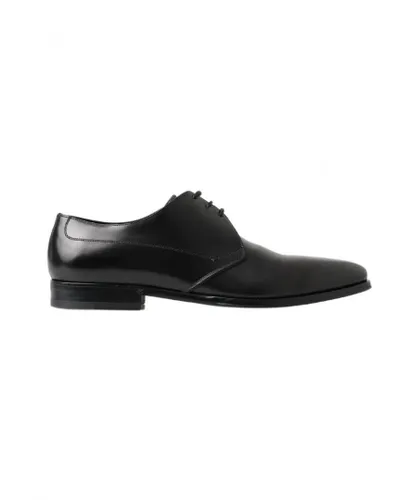 Dolce & Gabbana Mens Black Derby Formal Dress Shoes Leather