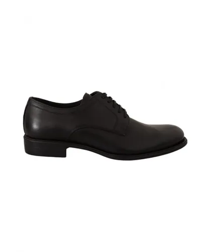 Dolce & Gabbana Mens Black Leather Lace Up Formal Derby Shoes