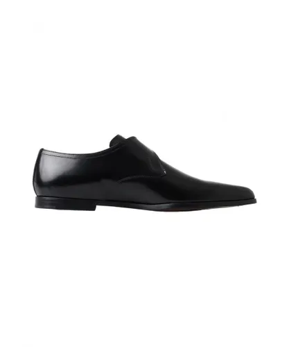 Dolce & Gabbana Mens Black Leather Monk Strap Dress Formal Shoes