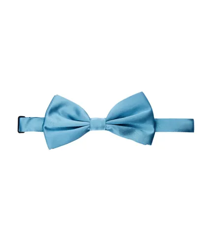 Dolce & Gabbana Mens Blue Silk Bow Tie - Light Blue - One