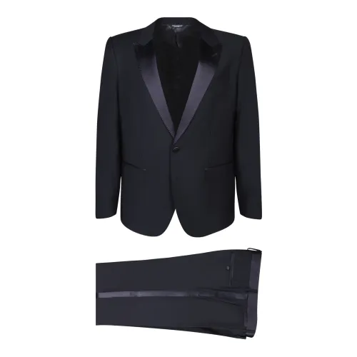 Dolce & Gabbana , Mens Clothing Suits Blue Ss24 ,Blue male, Sizes: