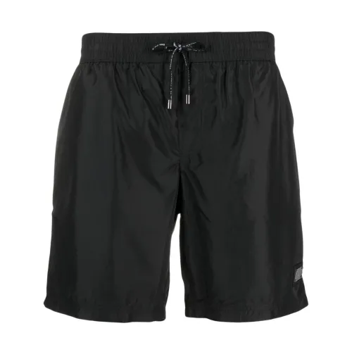 Dolce & Gabbana , Mens Clothing Swimwear Black Ss24 ,Black male, Sizes: