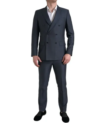 Dolce & Gabbana Mens Double Breasted 2 Piece Suit - Blue