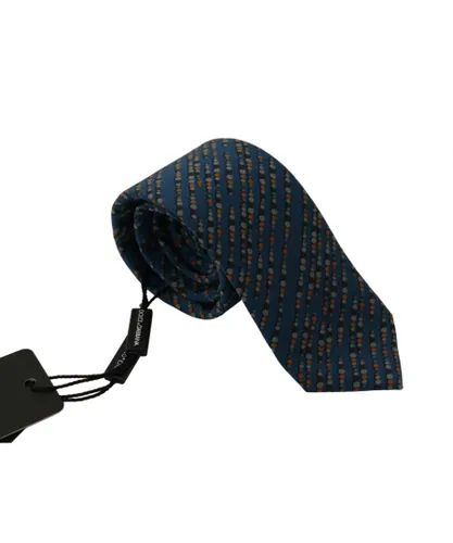 Dolce & Gabbana Mens Fantasy Print Silk Adjustable Accessory Tie - Blue - One