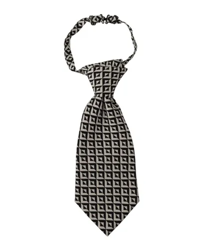Dolce & Gabbana Mens Geometric Silk Adjustable Tie - Black - One