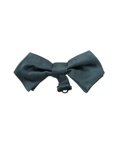 Dolce & Gabbana Mens Green 100% Silk Adjustable Neck Papillon Tie - One