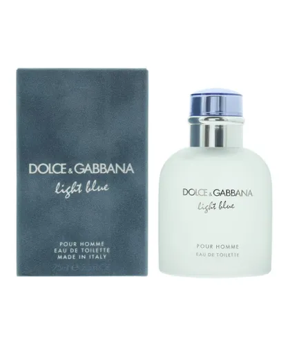 Dolce & Gabbana Mens Light Blue Pour Homme Eau de Toilette 75ml Spray for Him - One Size