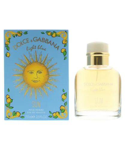 Dolce & Gabbana Mens Light Blue Sun Pour Homme Eau De Toilette 75ml - One Size