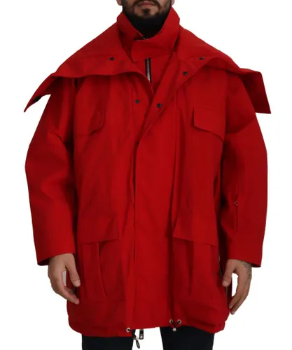 Dolce & Gabbana Mens Lightweight Windbreaker Jacket - Red