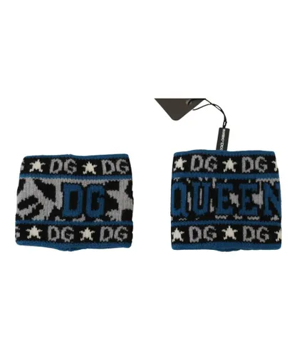 Dolce & Gabbana Mens Logo Two Piece Wristband Wrap - Blue - One