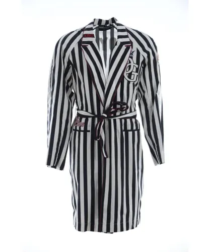 Dolce & Gabbana Mens Men Striped Night Gown - Multicolour Cotton