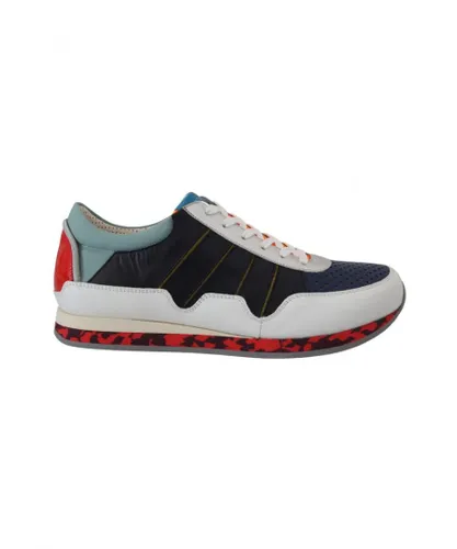 Dolce & Gabbana Mens Multicolor Leather Sport Low Top Sneakers - Multicolour