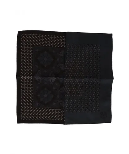 Dolce & Gabbana Mens Multicolor Patterned Silk Pocket Square Handkerchief - Multicolour - One