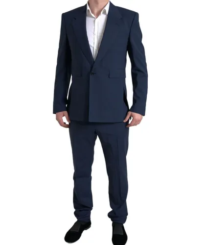 Dolce & Gabbana Mens One-Button Slim Fit Suit Set - Blue