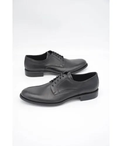 Dolce & Gabbana Mens Oxford Laced Shoes - Black Calfskin
