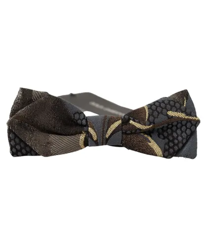 Dolce & Gabbana Mens Pattern Silk Neck Papillon Bow Tie - Multicolour - One