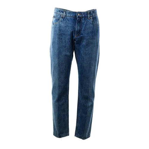Dolce & Gabbana , Mens Regular 5 Pocket Jeans ,Blue male, Sizes: