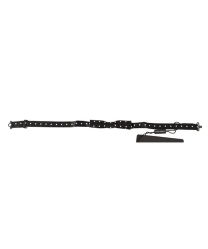 Dolce & Gabbana Mens Silk Polka Dot Adjustable Neck Bow Tie - Black - One