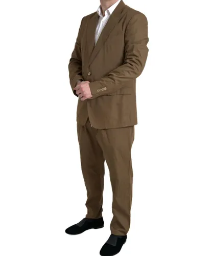 Dolce & Gabbana Mens Single Breasted 2 Piece Suit - Brown