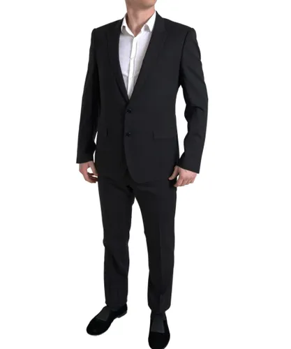 Dolce & Gabbana Mens Slim Fit 2 Piece Suit - Black