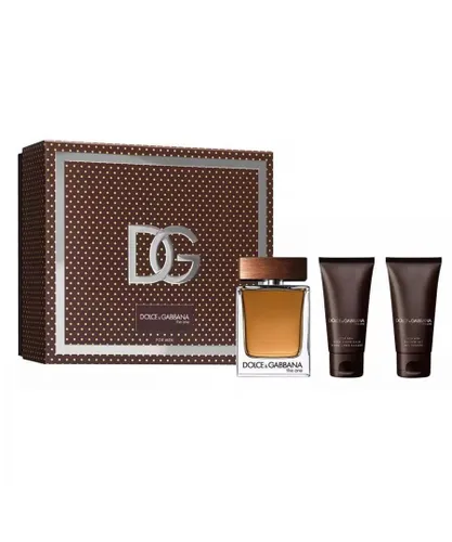 Dolce & Gabbana Mens The One For Men Eau De Toilette 100ml, Shower Gel 50ml + Aftershave Gift Set - One Size