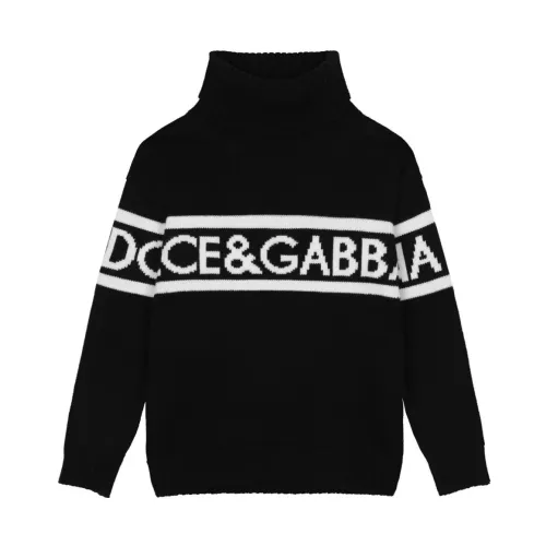 Dolce & Gabbana , MultiColour Logo Sweaters ,Multicolor male, Sizes: