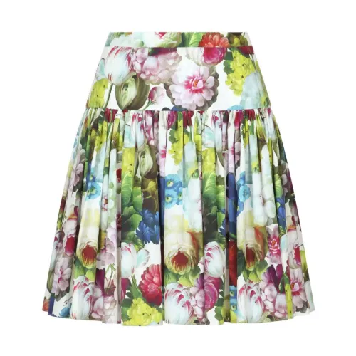 Dolce & Gabbana , Night Flower Skirt ,Multicolor female, Sizes: