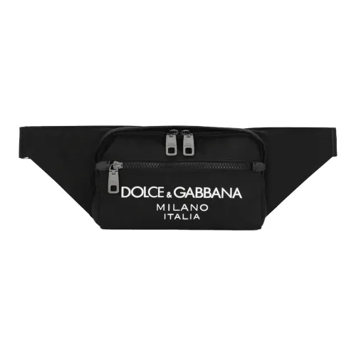 Dolce & Gabbana , Nylon Logo Marsupio Bag Italy ,Black male, Sizes: ONE SIZE