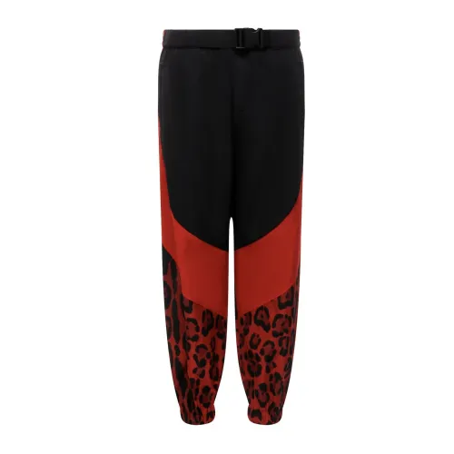 Dolce & Gabbana , Nylon Pants with Elasticated Waist ,Black male, Sizes: